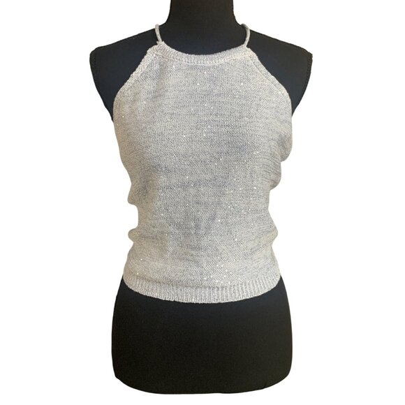 Wild Fable Womens Light Blue Halter Top With Crisscross Back & Adjustable Ties - Picture 2 of 11